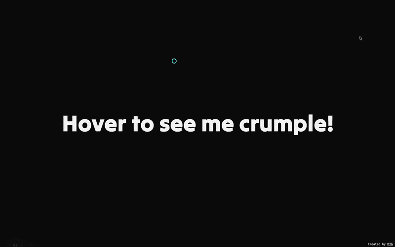 Preview of Crumpling Words project